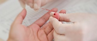 blood test - drop of blood