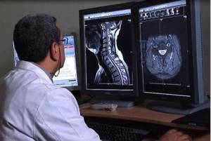 Interpretation of visual patterns of MRI of the neck