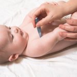 Measuring body temperature in children