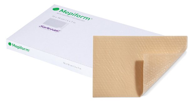 Mepiform - silicone patch to improve the cosmetic results of surgery