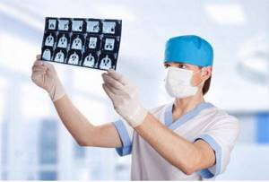Physician evaluation process of CT scan