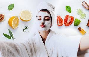 Facial care with fruits and vegetables
